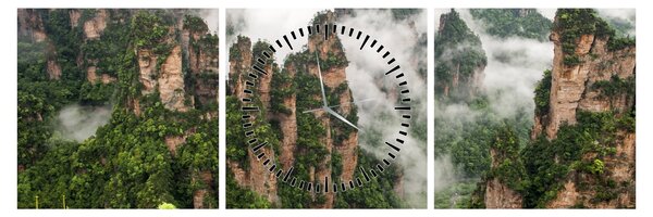 Kép - Zhangjiajie Nemzeti Park, Kína (órával) (90x30 cm)