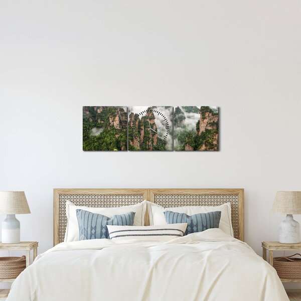 Kép - Zhangjiajie Nemzeti Park, Kína (órával) (90x30 cm)