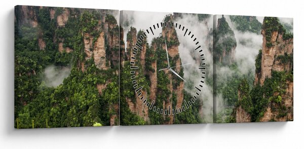 Kép - Zhangjiajie Nemzeti Park, Kína (órával) (90x30 cm)