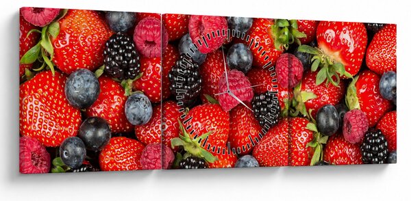 Kép - gyümölcs rakomány (órával) (90x30 cm)
