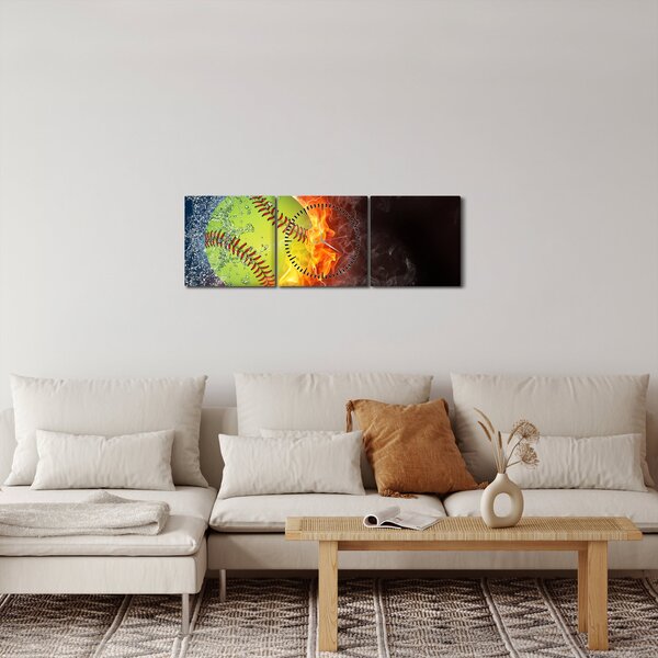Kép - teniszlabda (órával) (90x30 cm)