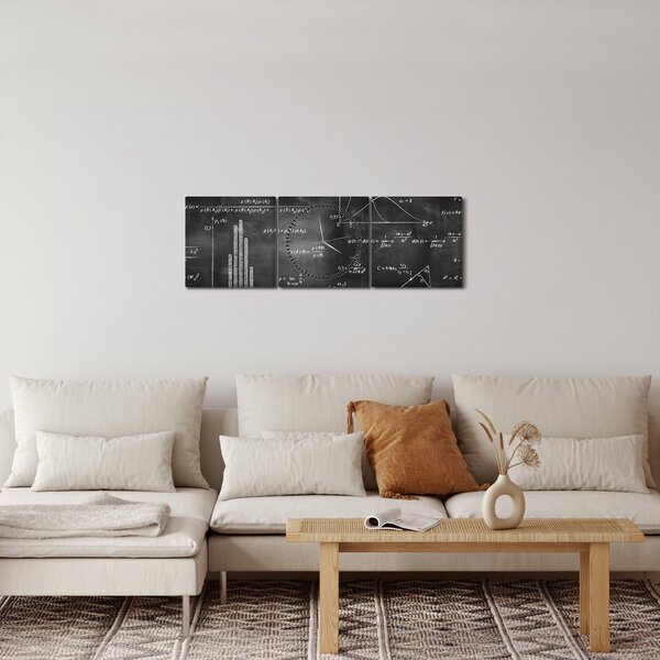 Kép - szerelem, számok (órával) (90x30 cm)