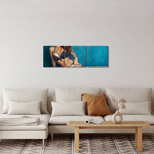 Kép - Pózoló nők (órával) (90x30 cm)