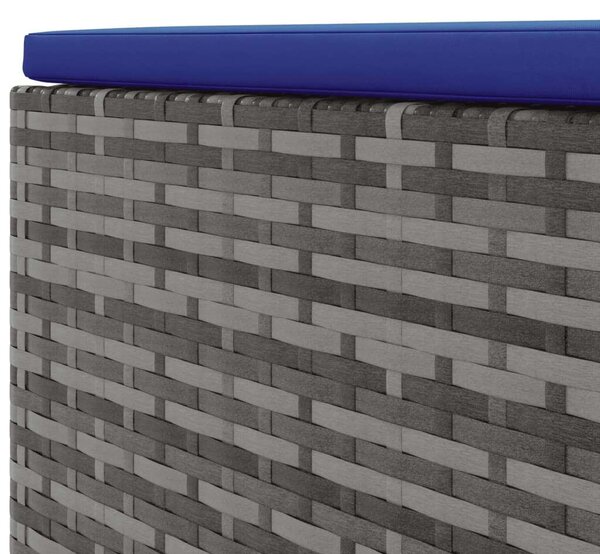 VidaXL Polyrattan Kerti Ülőgarnitúra - 5 részes - Szürke