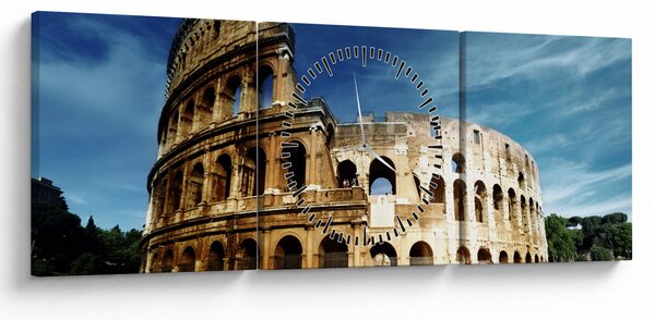 Kép - Colosseum Rómában, Olaszországban (órával) (90x30 cm)