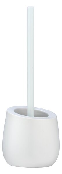 ASTOREO Állvány WC-kefével - fehér - Méretet 13,5 x 38 cm