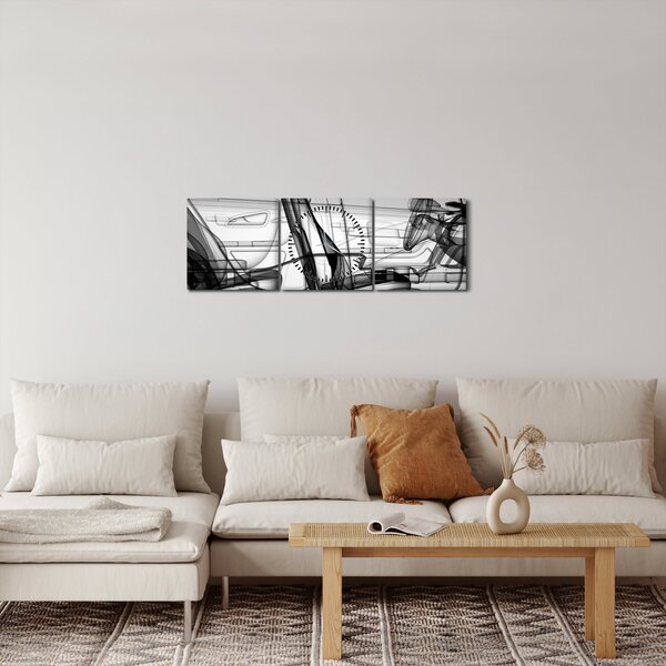 Kép - 3D-s autómodell (órával) (90x30 cm)