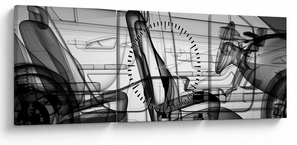 Kép - 3D-s autómodell (órával) (90x30 cm)