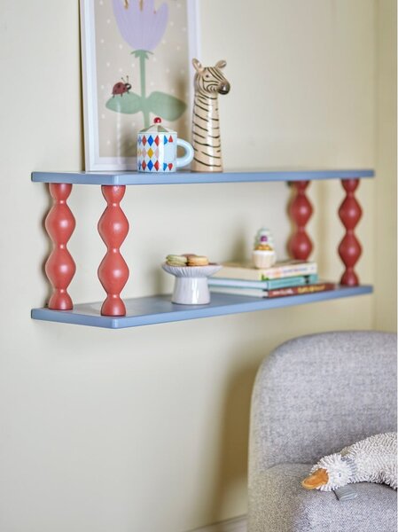 Kék többszintes gyerek polc 80 cm Bibiola – Bloomingville Mini