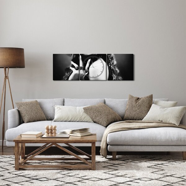 Kép - gyönyörű nő (órával) (90x30 cm)