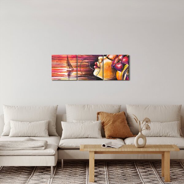 Kép - Nyári emlékek (órával) (90x30 cm)