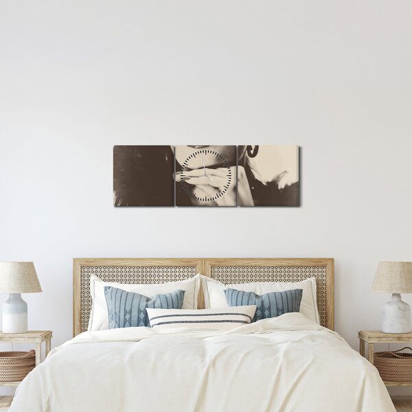 Kép - Vintage fotó egy nőről (órával) (90x30 cm)