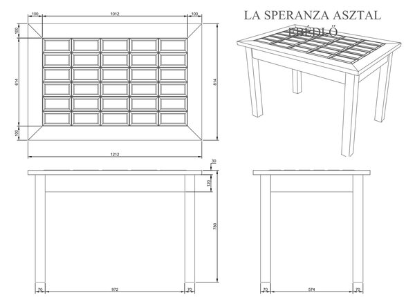 La speranza étkezőasztal