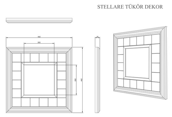 Stellare dekor tükör