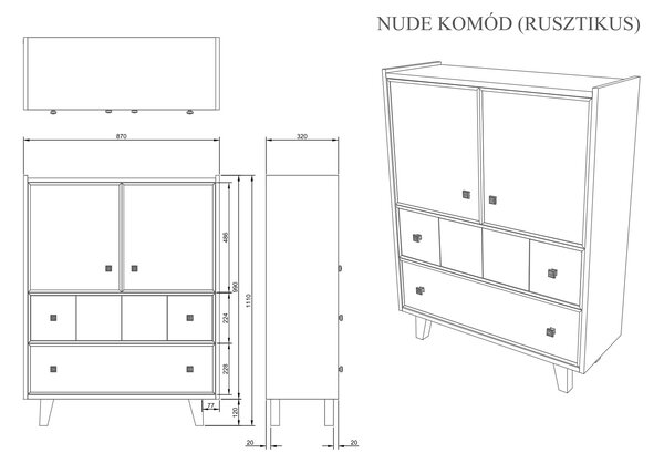Nude komód