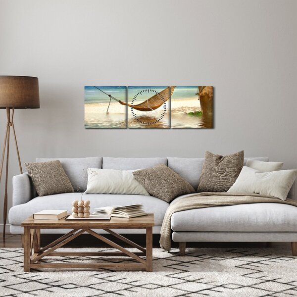 Kép - Relaxálás a tengerparton (órával) (90x30 cm)