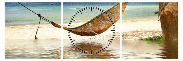 Kép - Relaxálás a tengerparton (órával) (90x30 cm)