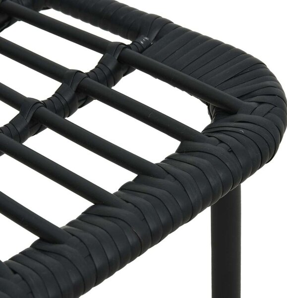 VidaXL 7 részes polyrattan és üveg kültéri étkezőgarnitúra
