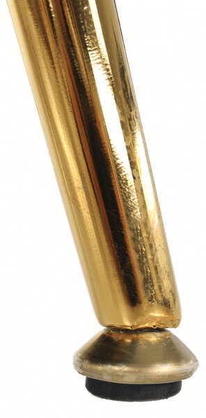 KONDELA Pad Art-deco stílusban, smaragd Velvet anyag/gold króm-arany, NOBLIN