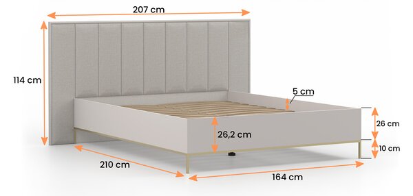 CASMIRA hálószoba garnitúra - kasmír