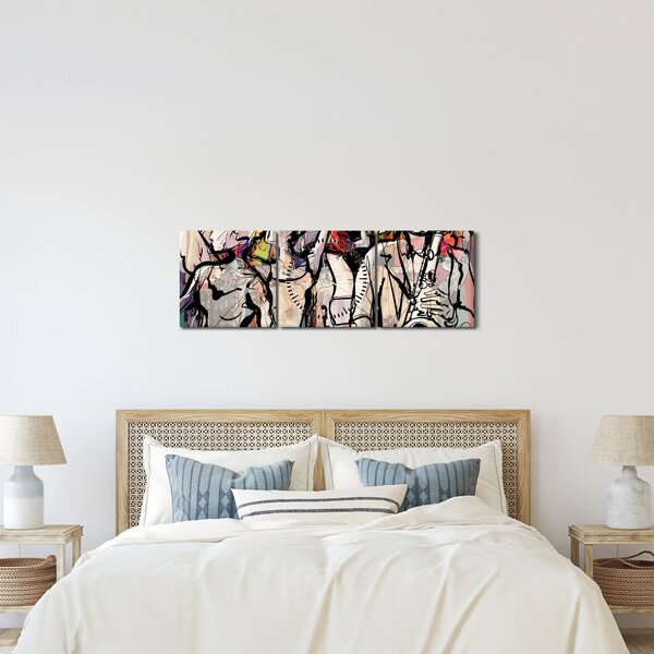 Kép - Jazz éjszaka (órával) (90x30 cm)