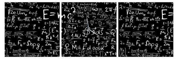 Kép - Matematika (órával) (90x30 cm)