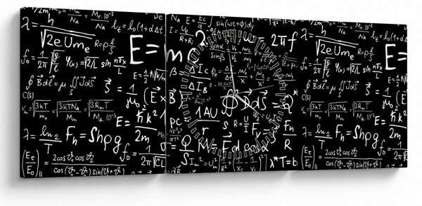 Kép - Matematika (órával) (90x30 cm)