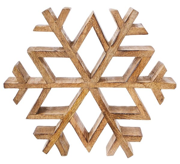 SNOWFLAKE mangófa dekoráció, 20 cm