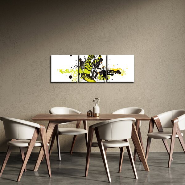 Kép - Street dance (órával) (90x30 cm)