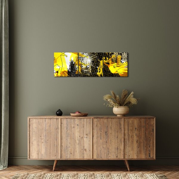 Kép - Foci a nagyvárosban (órával) (90x30 cm)