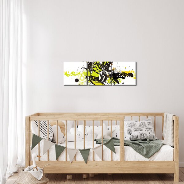 Kép - Street dance (órával) (90x30 cm)