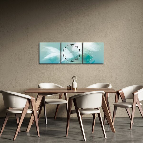 Kép - hal (órával) (90x30 cm)
