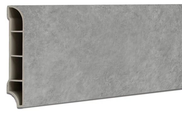Vinyl SPC padlószegély Harbor beton szürke 2400x60x12 mm