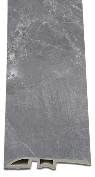 Vinyl SPC padló szintkiegyenlítő Fjord márvány mintás sötét szürke 2400x45x8 mm