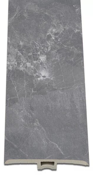 Vinyl SPC padló burkolatváltó Fjord márvány mintás sötét szürke 2400x45x6 mm