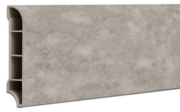 Vinyl SPC padlószegély Reno kőhatású szürke 2400x60x12 mm