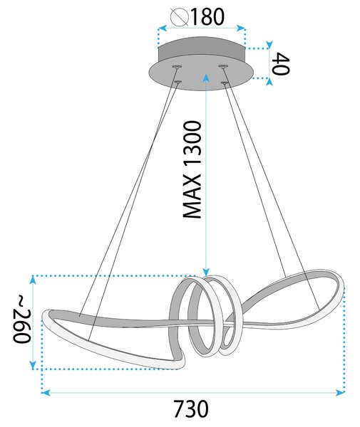 LED Lámpa LHJ036-CP GOLD