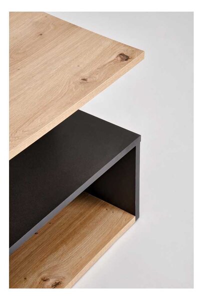 Bardia dohányzóasztal, artisan tölgy / fekete