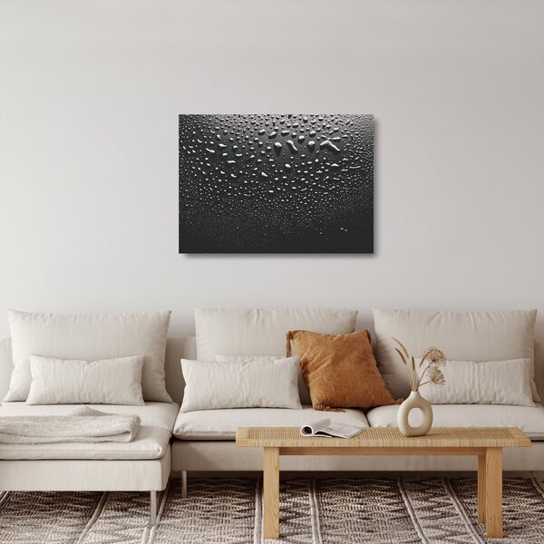 Vízcseppes kép (üvegen) (70x50 cm)