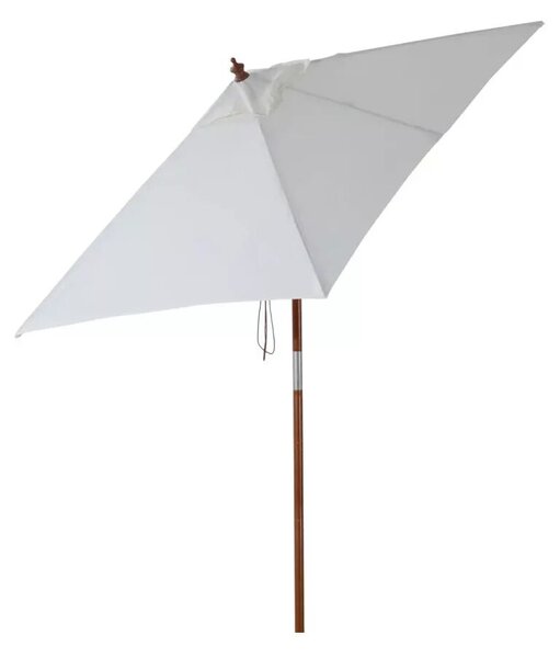 Napernyő 200 x 150 x 235 cm, összecsukható kerti napernyő, téglalap alakú napernyő, krémfehér