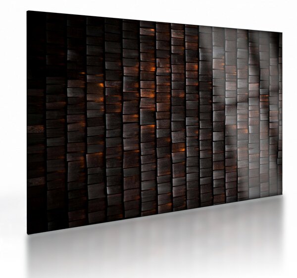 Modern absztrakt kép (üvegen) (70x50 cm)