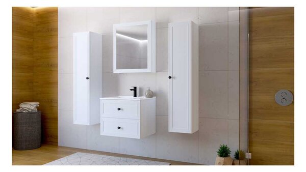 Bondi tükrös fali szekrény 60 cm, fehér