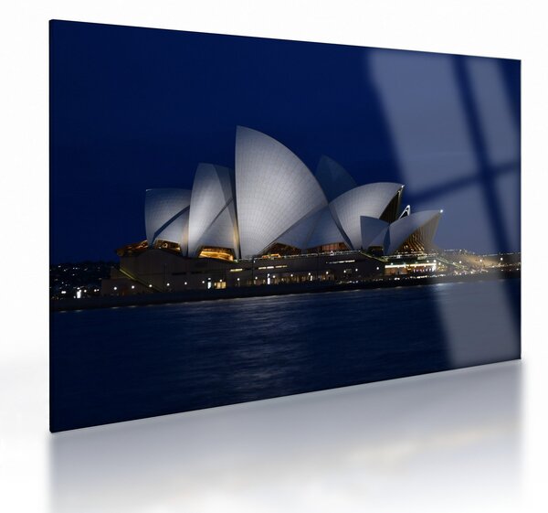 Sydney éjszakai kép (üvegen) (70x50 cm)