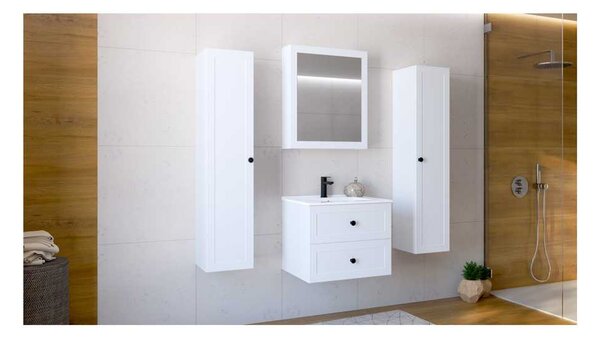 Bondi tükrös fali szekrény 60 cm, fehér