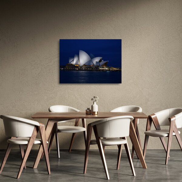 Sydney éjszakai kép (üvegen) (70x50 cm)