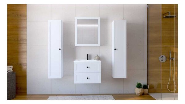 Bondi tükrös fali szekrény 60 cm, fehér