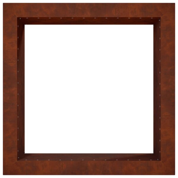 Tűzrakó Gyűrű Rozsdás 60 x 60 x 25 cm Időjárásálló Acél