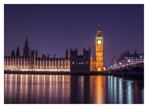 Londoni kép (üvegen) (70x50 cm)