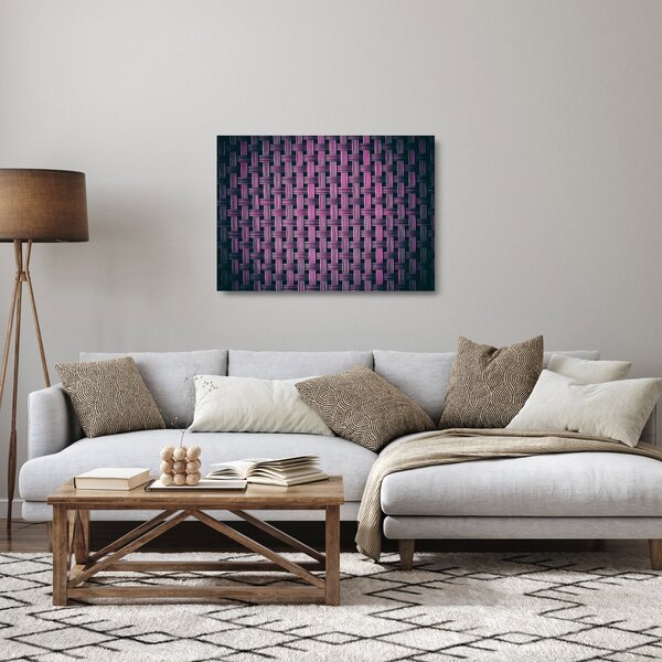 Lila textúrás kép (üvegen) (70x50 cm)