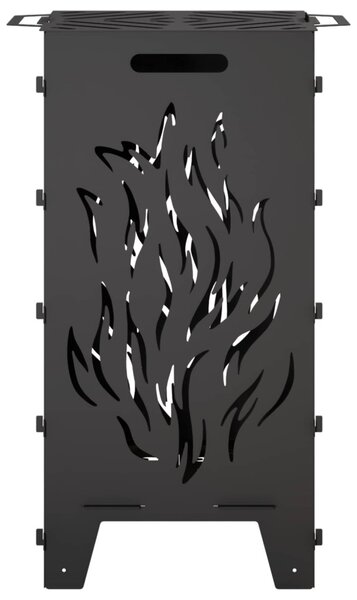 Tűzrakó Fekete 47 x 38 x 75 cm Acél